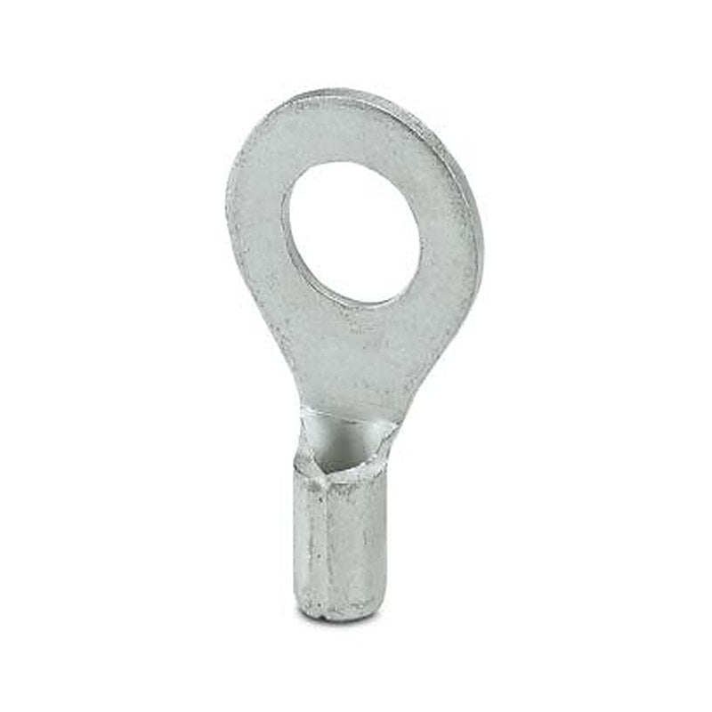 Phoenix Contact, C-RC 1/M5 Uninsulated Ring Terminal, M5 Stud Size 20 AWG 17 AWG Wire Size, Silver