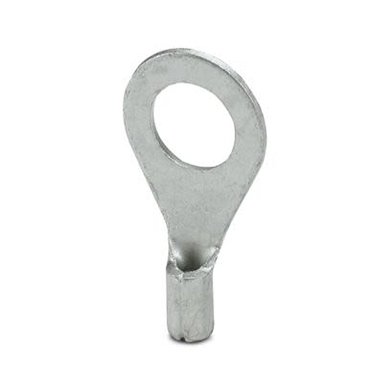 Phoenix Contact, C-RC 1/M6 Uninsulated Ring Terminal, M6 Stud Size 20 AWG 17 AWG Wire Size, Silver