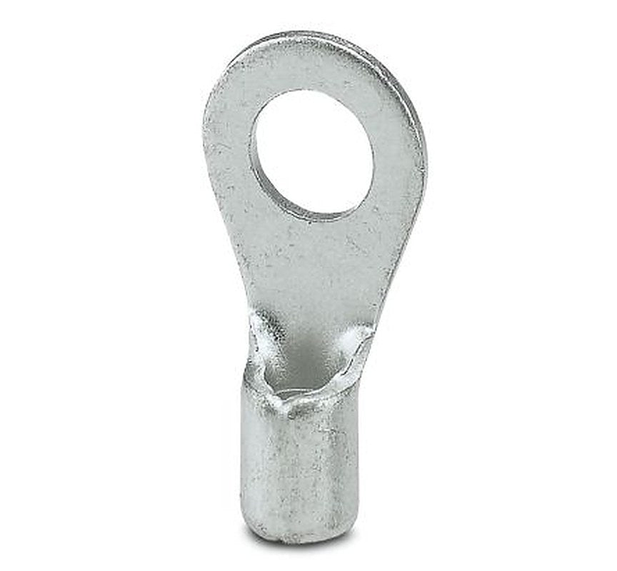 Phoenix Contact Uninsulated Ring Terminal, M4 Stud Size, Silver
