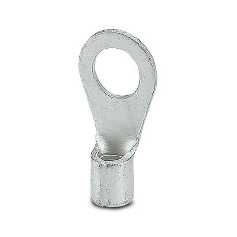 Phoenix Contact, C-RC 6/M6 Uninsulated Ring Terminal, M6 Stud Size 14 AWG 10 AWG Wire Size, Silver