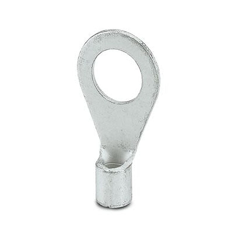 Phoenix Contact, C-RC Uninsulated Ring Terminal, M8 Stud Size 14 AWG 10 AWG Wire Size, Silver