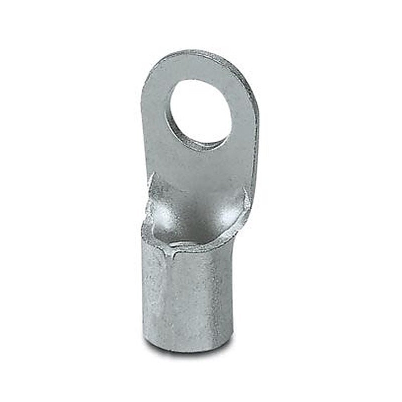 Phoenix Contact, C-RC 10/M5 DIN Uninsulated Ring Terminal, M5 Stud Size 8 AWG 8 AWG Wire Size, Silver