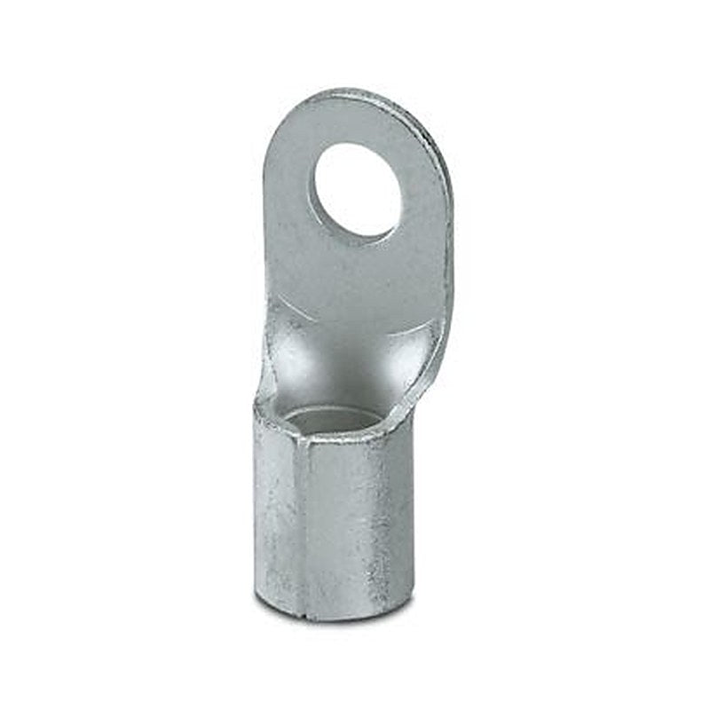 Phoenix Contact, C-RC 16/M5 Uninsulated Ring Terminal, M5 Stud Size 6 AWG 6 AWG Wire Size, Silver