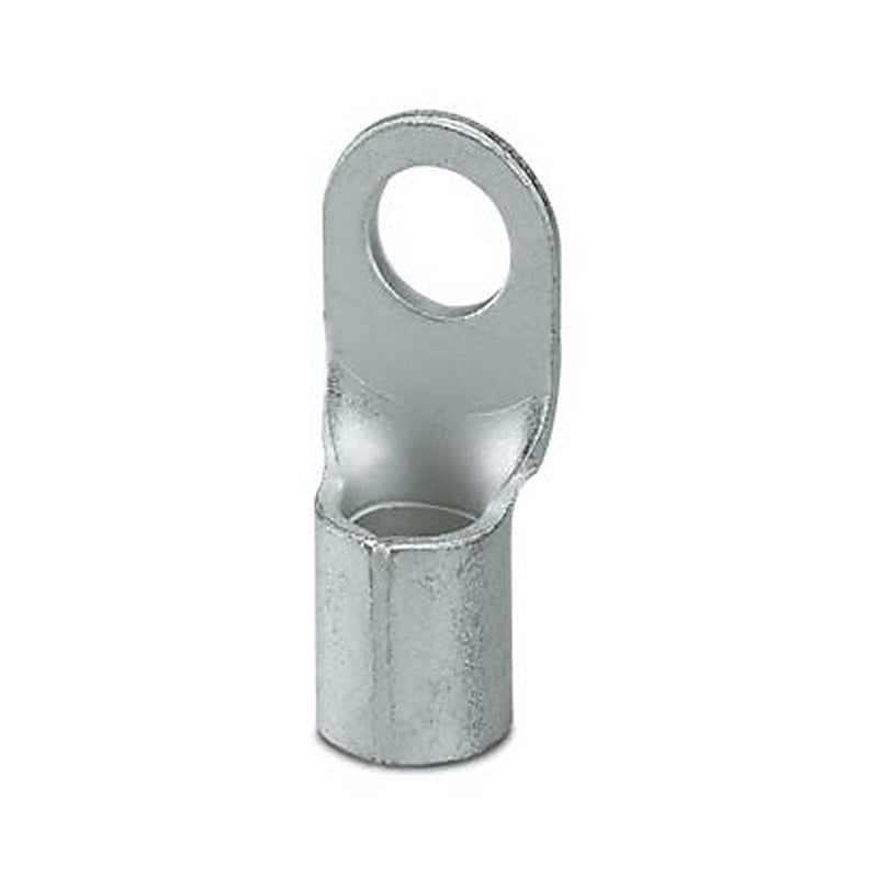 Phoenix Contact, C-RC Uninsulated Ring Terminal, M6 Stud Size 6 AWG 6 AWG Wire Size, Silver