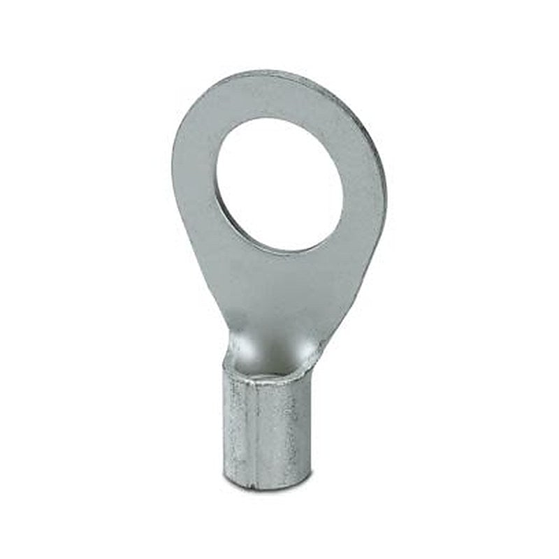 Phoenix Contact, C-RC Uninsulated Ring Terminal, M12 Stud Size 6 AWG 6 AWG Wire Size, Silver
