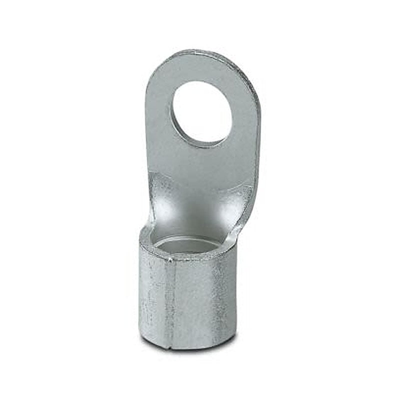 Phoenix Contact, C-RC 35/M8 Uninsulated Ring Terminal, M8 Stud Size 2 AWG 2 AWG Wire Size, Silver