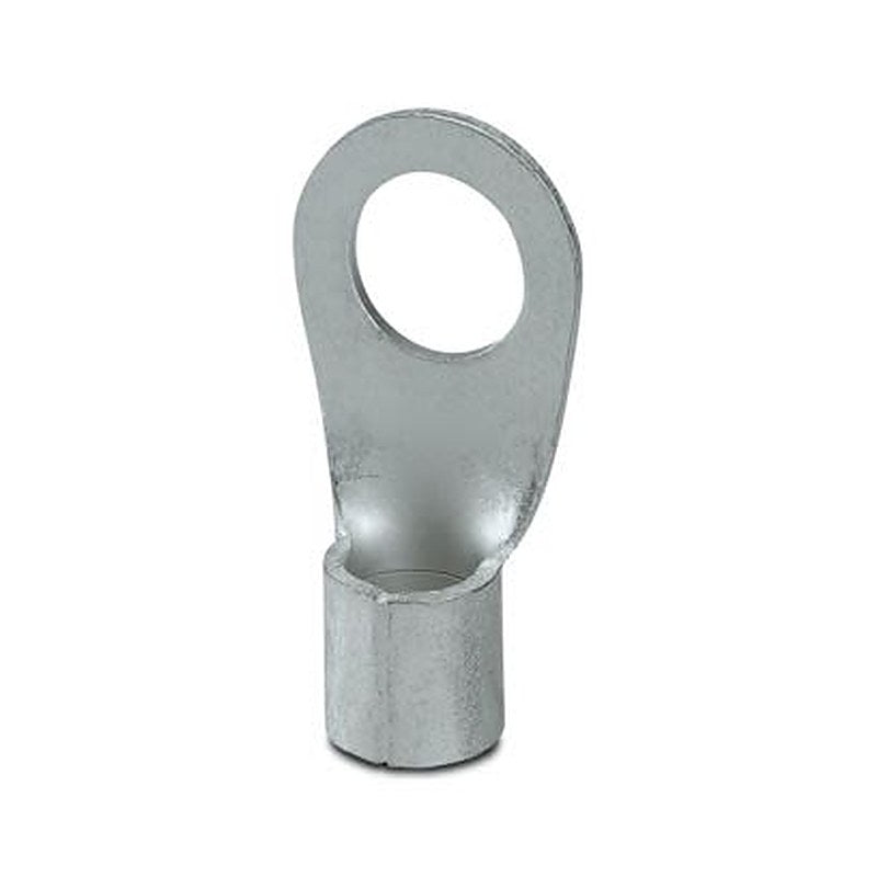 Phoenix Contact, C-RC 35/M12 Uninsulated Ring Terminal, M12 Stud Size 2 AWG 2 AWG Wire Size, Silver