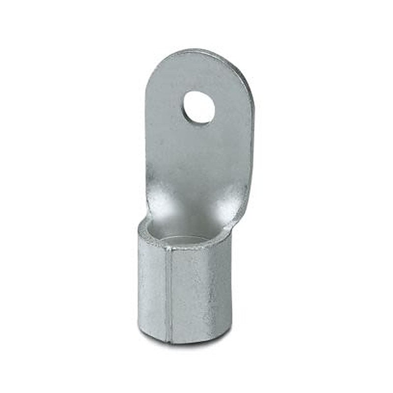Phoenix Contact, C-RC Uninsulated Ring Terminal, M6 Stud Size 2 AWG 2 AWG Wire Size, Silver