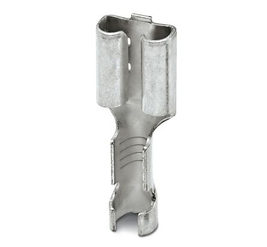 Phoenix Contact C-SCF 1.5/6.3X0.8 Silver Female Spade Connector, Crimp, 6.3 x 0.8 mm Tab Size