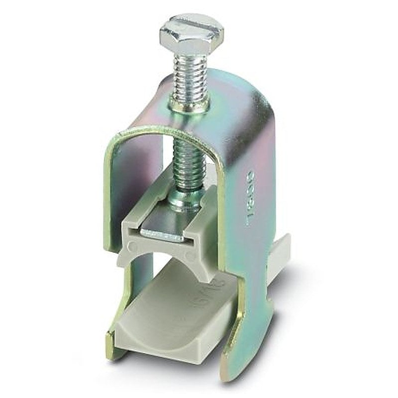 Phoenix Contact Silver Steel Barrier Strip Cable Clamp, 26 mm Max. Bundle Screw 22 mm 24mm 81 mm