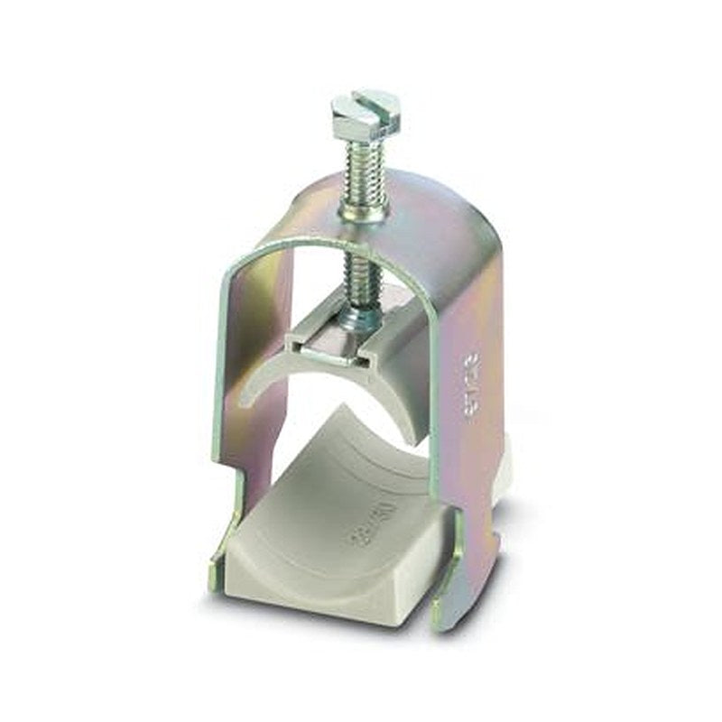 Phoenix Contact Silver Steel Cable Clamp, 30 mm Max. Bundle Clip-On 92 mm 57mm