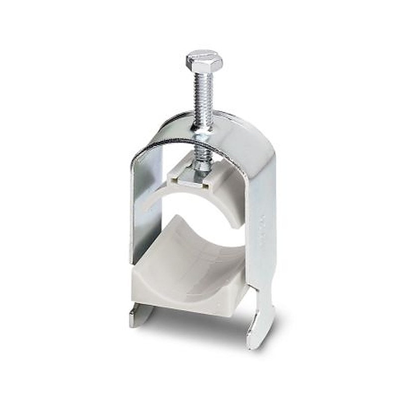 Phoenix Contact Galvanised Steel Barrier Strip Cable Clamp, 34 mm Max. Bundle Clamp 38 mm 24mm 97 mm