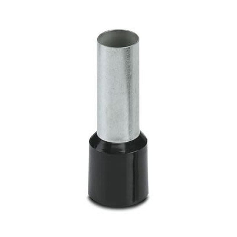 Phoenix Contact, AI Insulated Ferrule, 25 mm Pin Length, 10.3 mm Pin Diameter, Black to 1 AWG Wire Size