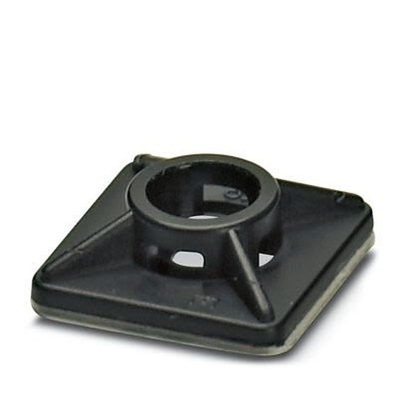 Phoenix Contact Black Screw, Adhesive Cable Tie Mount 4 mm x 19mm x 19 mm