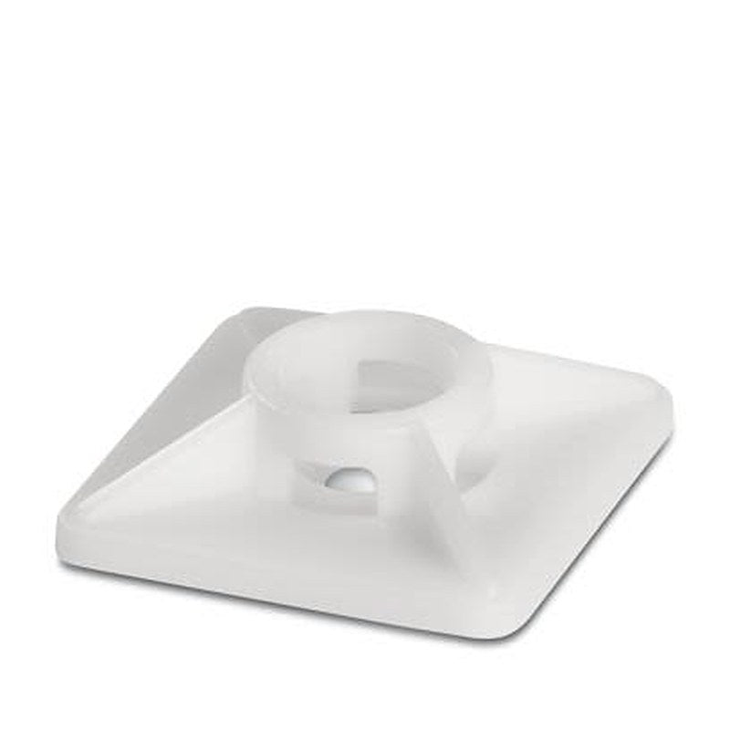 Phoenix Contact White Screw, Adhesive Cable Tie Mount 6 mm x 27mm x 27 mm
