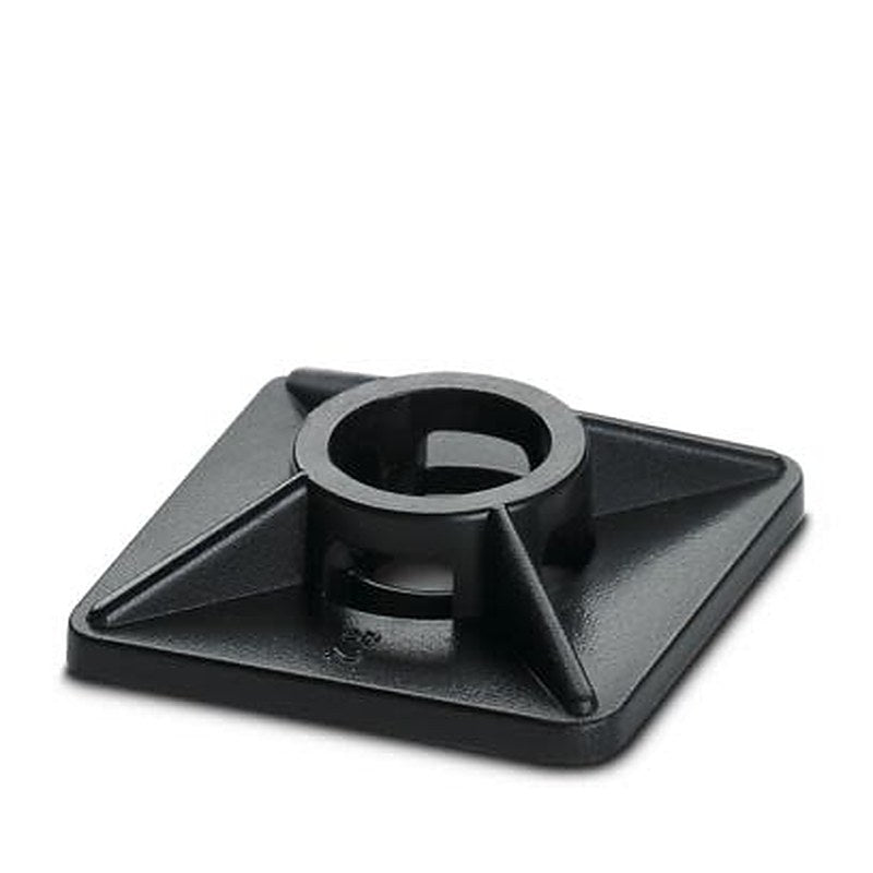 Phoenix Contact Black Adhesive, Screw Cable Tie Mount 6 mm x 27mm x 27 mm