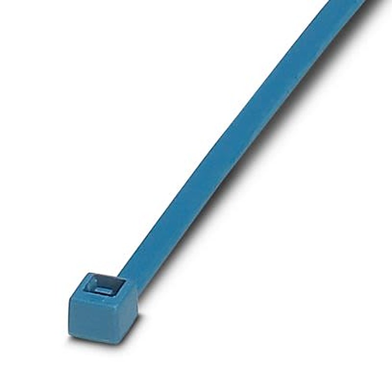 Phoenix Contact Cable Tie, Standard, 98 mm x 2.5mm, Blue Polyamide