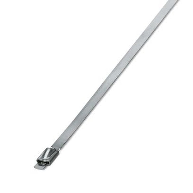 Phoenix Contact Cable Tie, Steel Strip, 679 mm x 4.6mm, Silver Stainless Steel