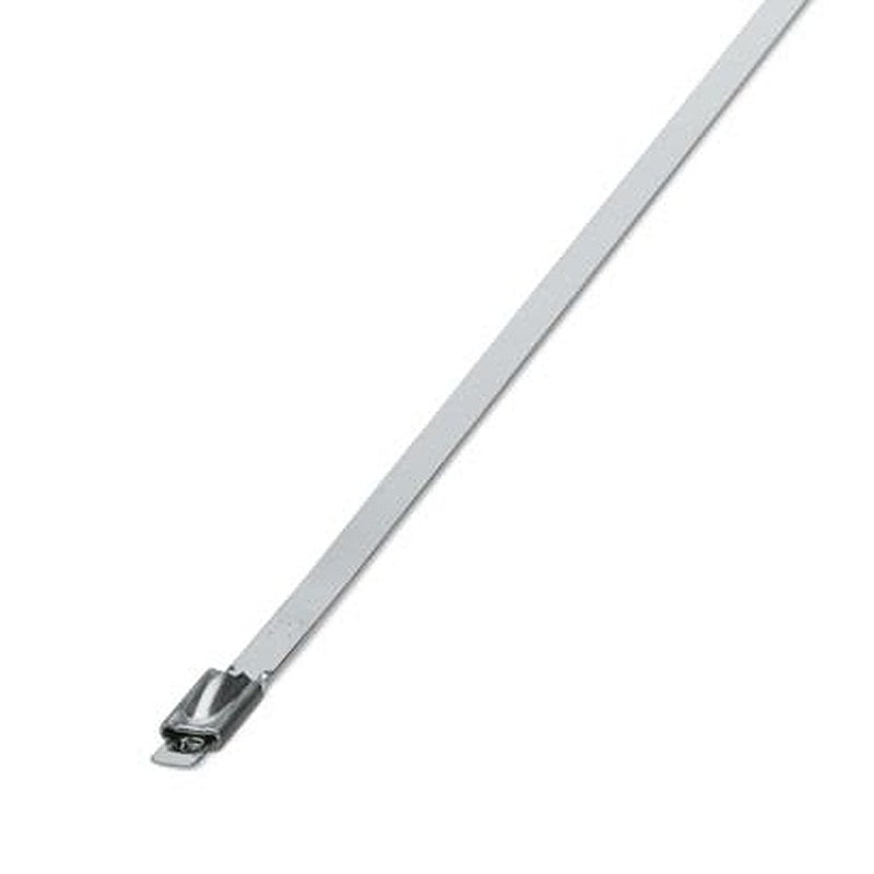 Phoenix Contact Cable Tie, Steel Strip, 1.067 m x 4.6mm, Silver Stainless Steel