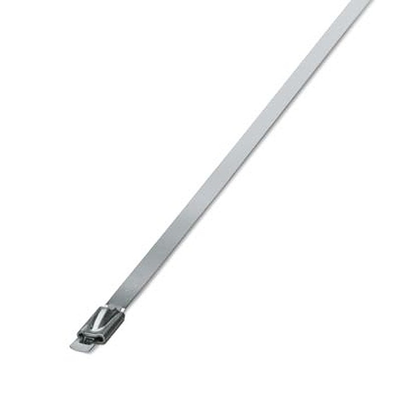 Phoenix Contact Cable Tie, Steel Strip, 520 mm x 4.6mm, Silver Stainless Steel
