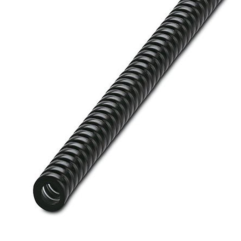 Phoenix Contact 10 m Black Cable Cover in Coated Galvanised Steel, Polyvinyl Chloride, 10 mm ID