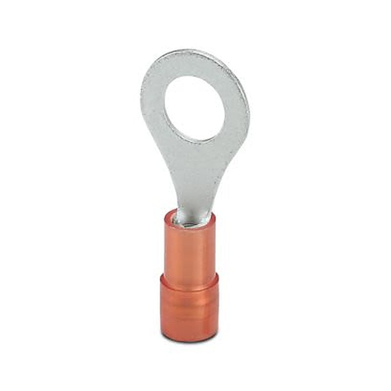 Phoenix Contact, C-RCEI Insulated Ring Terminal, M6 Stud Size 20 AWG 16 AWG Wire Size, Red