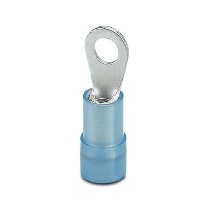 Phoenix Contact Insulated Ring Terminal, M3.5 Stud Size 16 AWG 14 AWG Wire Size, Blue