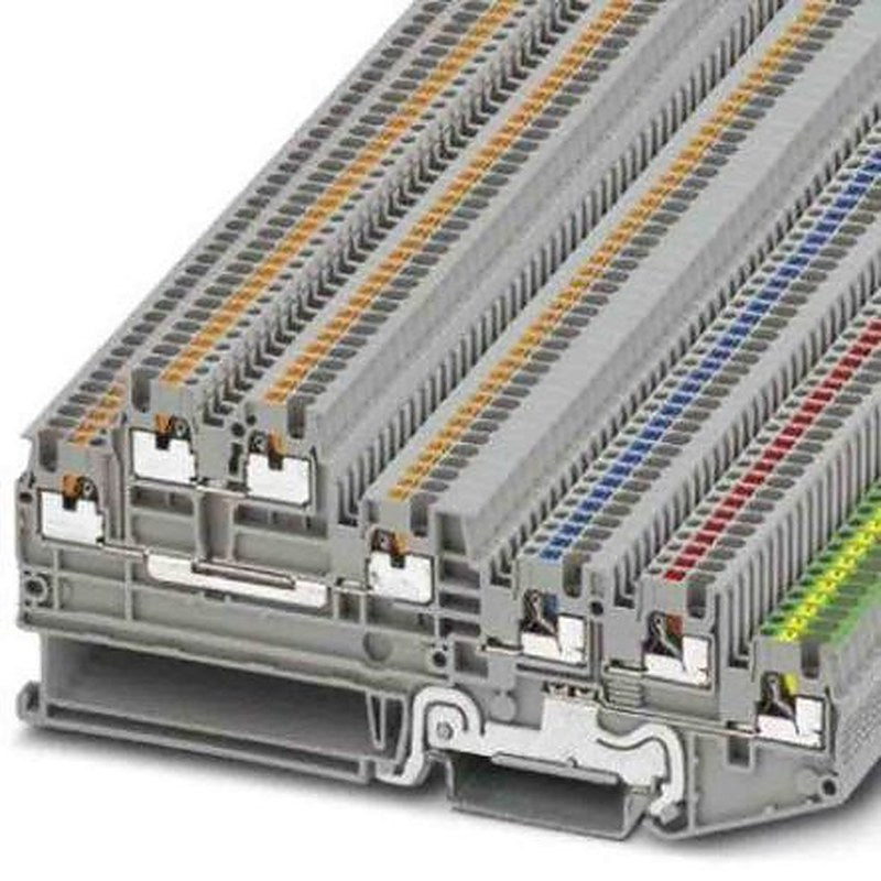 Phoenix Contact 3244473 DIN Rail Terminal Block Grey, 0.14mm², 1.5 mm², 5-Level, Push-in