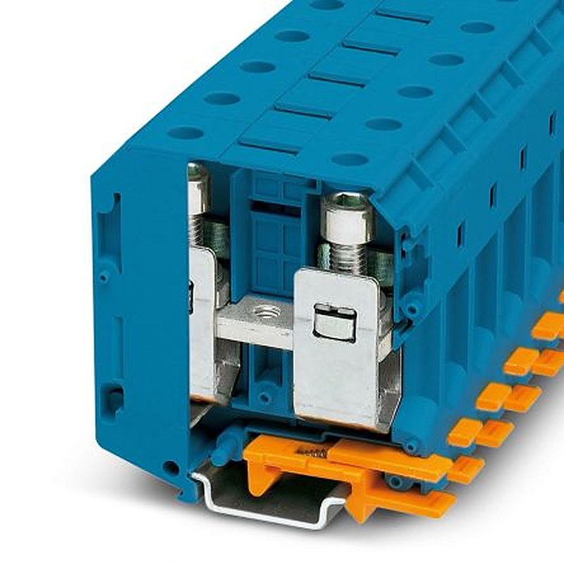 Phoenix Contact 3244601 UKH 70 Series High Current Connector Blue, 16mm², 95 mm², 1-Level, Screw, IECEx/ATEX