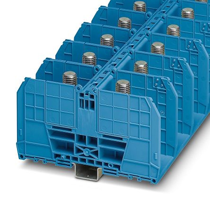 Phoenix Contact 3244632 RBO 16 BU Series High Current Connector Blue, 25mm², 300 mm², 1-Level, Bolt, EAC Ex, ATEX, IECEx