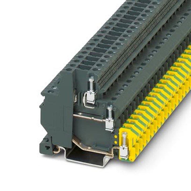 Phoenix Contact 3246903 TBIO Series Terminal Block Dark Grey, 3-Level, Screw, EFUP-E