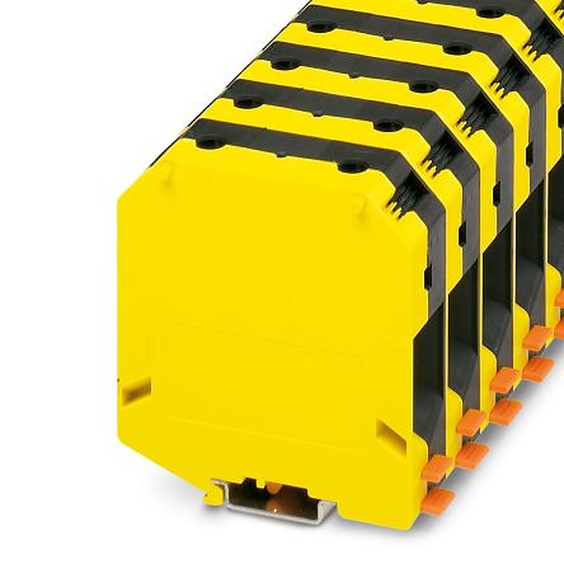 Phoenix Contact 3247054 UKH 95 Series High Current Connector Yellow, Black, 25mm², 95 mm², 1-Level, Screw, IECEx/ATEX