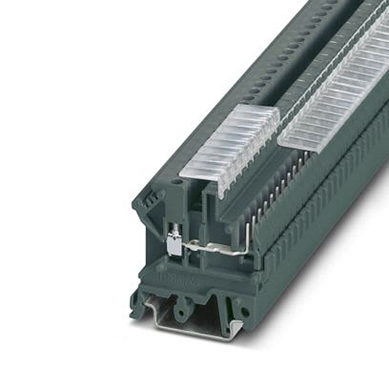 Phoenix Contact 3247075 TB Series Feed Through Terminal Block Dark Grey, 4mm², 1-Level, Screw, EFUP-E