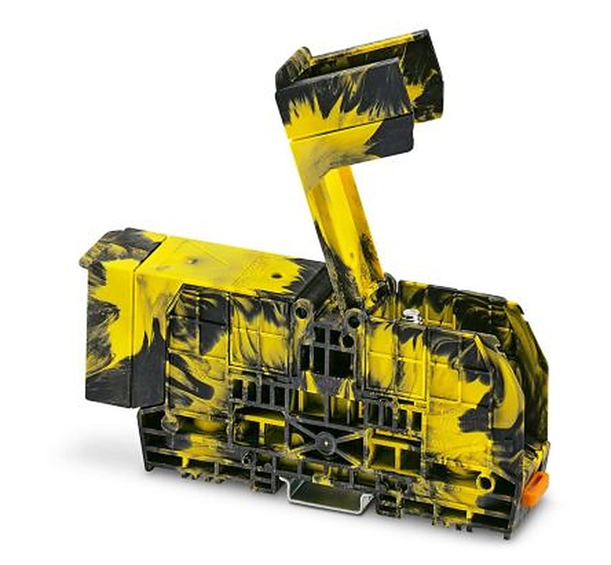 Phoenix Contact 3247975 RBO 8-FE-HC Series Non-Fused Terminal Block Black, Yellow, 6mm², 70 mm², 1-Level, Bolt
