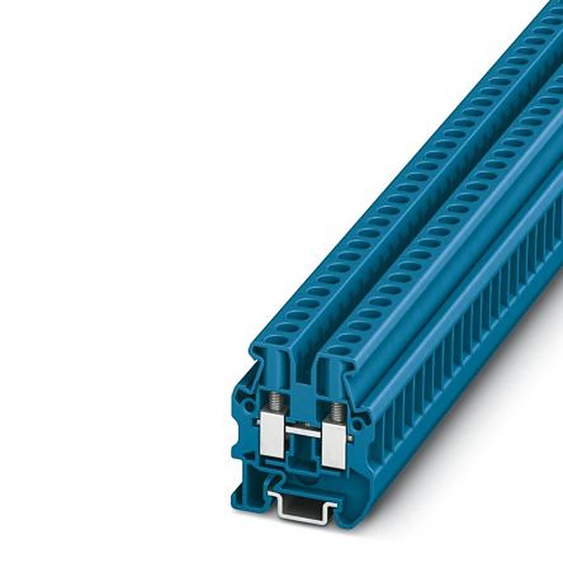 Phoenix Contact 3248036 MUT 4 BU Series Feed Through Terminal Block Blue, 4mm², 1-Level, Screw, IECEx, ATEX
