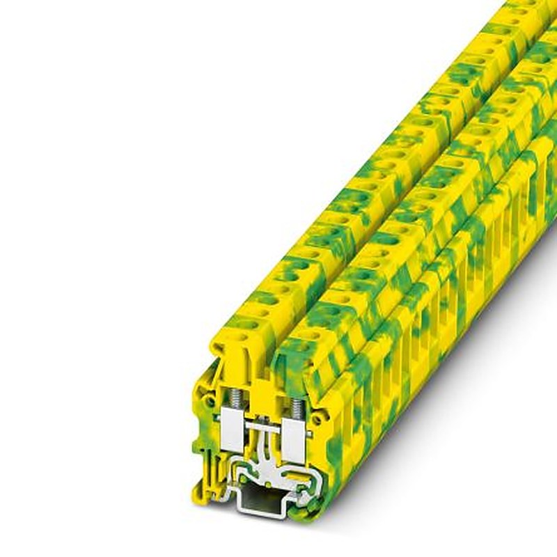 Phoenix Contact 3248037 MUT 4-PE Series Earth Terminal Block Green, Yellow, 4mm², 1-Level, Screw, ATEX, IECEx