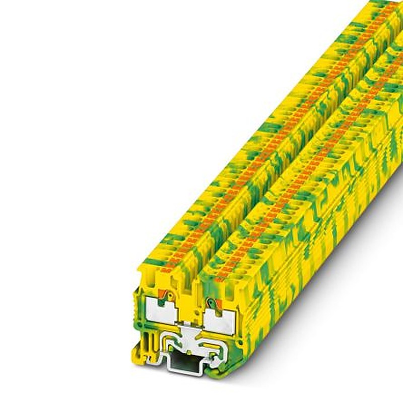 Phoenix Contact 3248110 MPT 1.5/S-PE Series Earth Terminal Block Green, Yellow, 1.5mm², 1-Level, Push-in