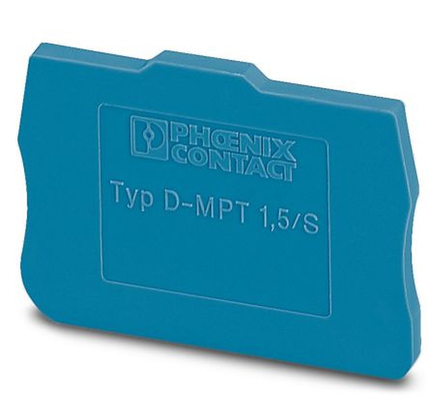 Phoenix Contact D-MPT 1.5/S BU Series End Cover