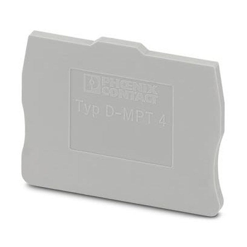 Phoenix Contact D-MPT 4 Series End Cover for Use with Terminal Block