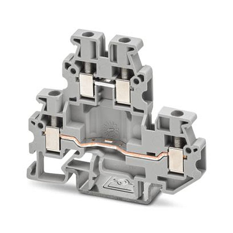 Phoenix Contact 3249013 MUTTB Series Feed Through Terminal Block Grey, 2.5mm², 2-Level, Screw, ATEX, IECEx