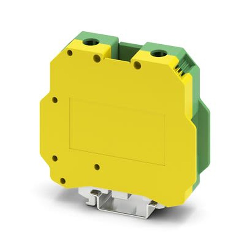 Phoenix Contact 3251206 TB Series Terminal Block Green, Yellow, 50mm², 1-Level Fused, Screw