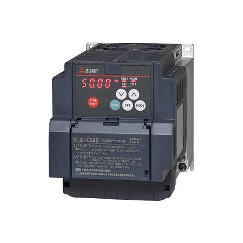 Mitsubishi Electric Inverter Drive, 2.2 kW, 1 Phase, FR-CS80 Series 240V ac 4.2 A