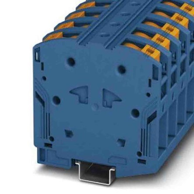 Phoenix Contact 3260066 PTPOWER 50 Series Non-Fuse DIN Rail Terminal Blue, 10mm², 70 mm², 1-Level, ATEX, IECEx