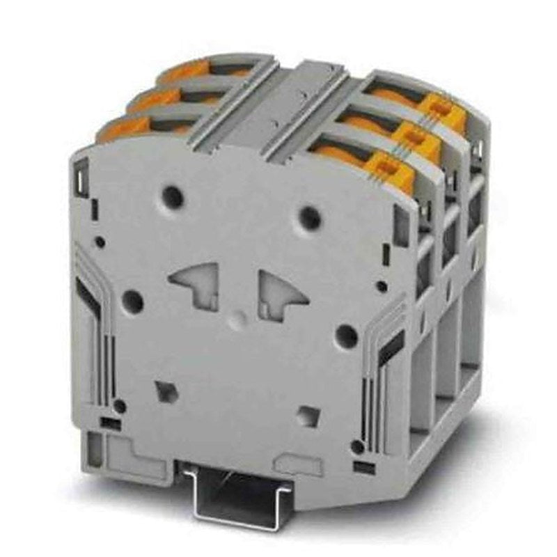 Phoenix Contact 3260109 PTPOWER 95 Series Non-Fuse DIN Rail Terminal Grey, 25mm², 95 mm², 1-Level, Screw