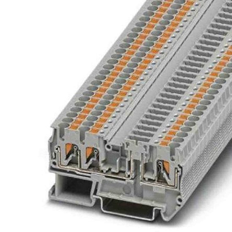 Phoenix Contact 3270091 PTC Series Disconnect Terminal Block Grey, 0.14mm², 4 mm², 1-Level, Push-in, IECEx, ATEX