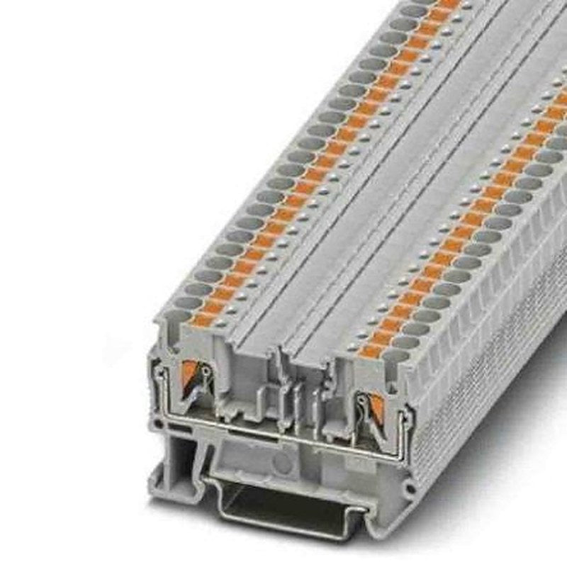 Phoenix Contact 3270106 Feed Through Terminal Block Grey, 0.14mm², 4 mm², 1-Level, Push-in