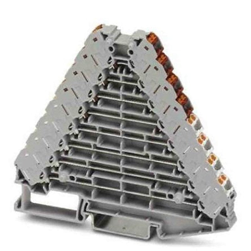 Phoenix Contact 3270137 PTRV Series DIN Rail Terminal Block Grey, 0.14mm², 2.5 mm², 8-Level, Push-in