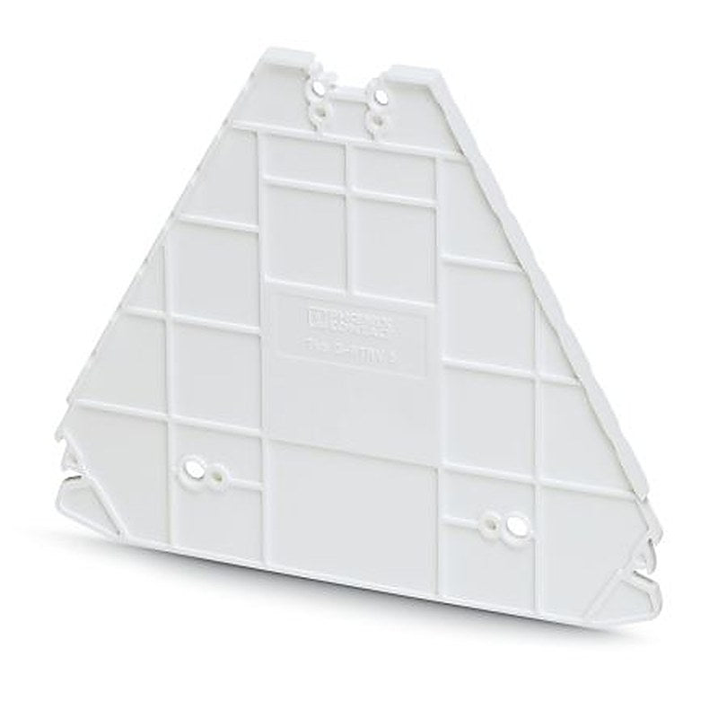 Phoenix Contact D-PTRV 8 WH Series End Cover for Use with DIN Rail Terminal Blocks