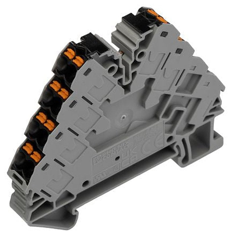 Phoenix Contact PTRVB Series Distribution Block, 13-Way, 14AWG, 26 AWG Wire, 17.5A Push-in