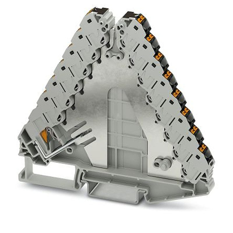 Phoenix Contact 3270160 PTRVB 8-FI Series DIN Rail Terminal Block Grey, 0.14mm², 6 mm², 8-Level, Push-in
